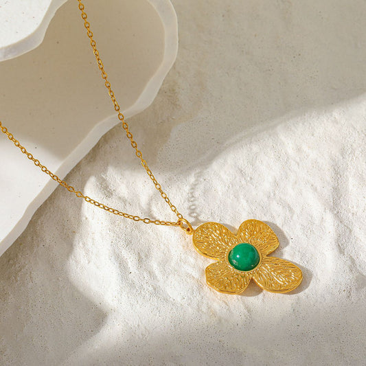 Green Stone Flower
