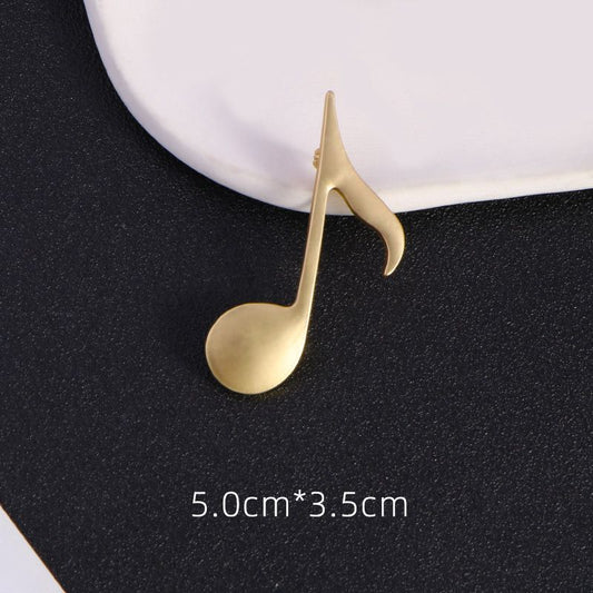 Minimal music note Brooch
