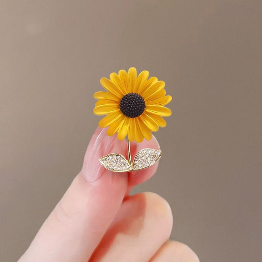 Sunflower studded Brooch