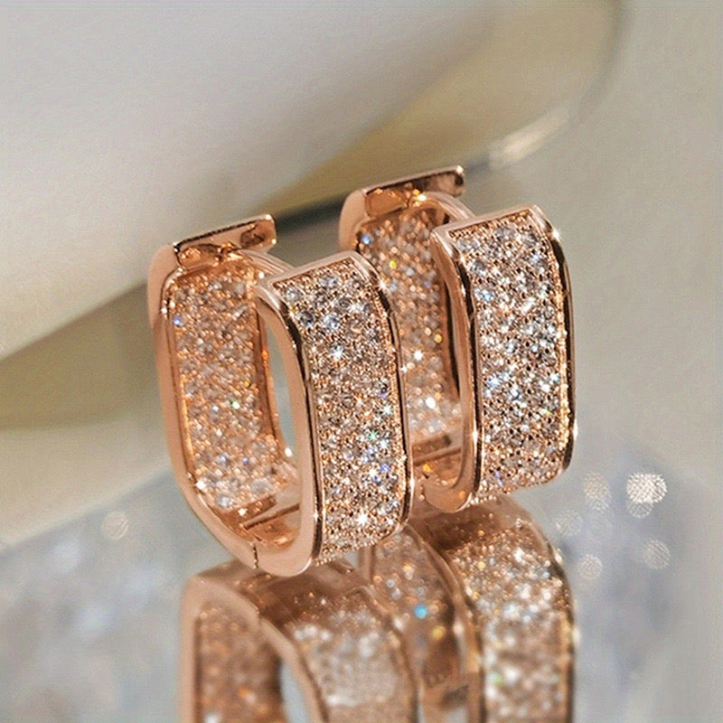 Rose Gold Hoops