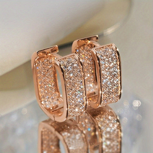 Rose Gold Hoops