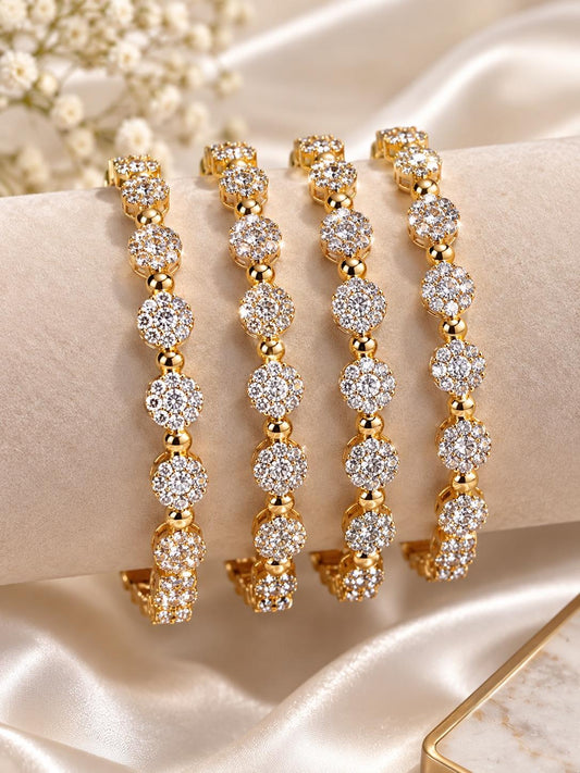 Imperial Floral Link Bangle